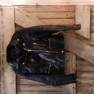 Black Bomber/Biker Jacket Size Medium